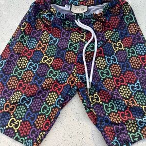 Gucci Multicolor Patterned Athletic Shorts